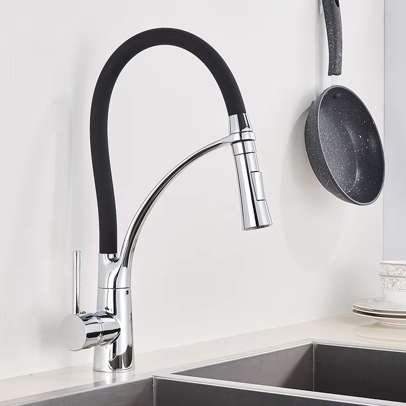 Commercial Kitchen Faucet - صنبور حوض المطبخ قابل للسحب والدوران