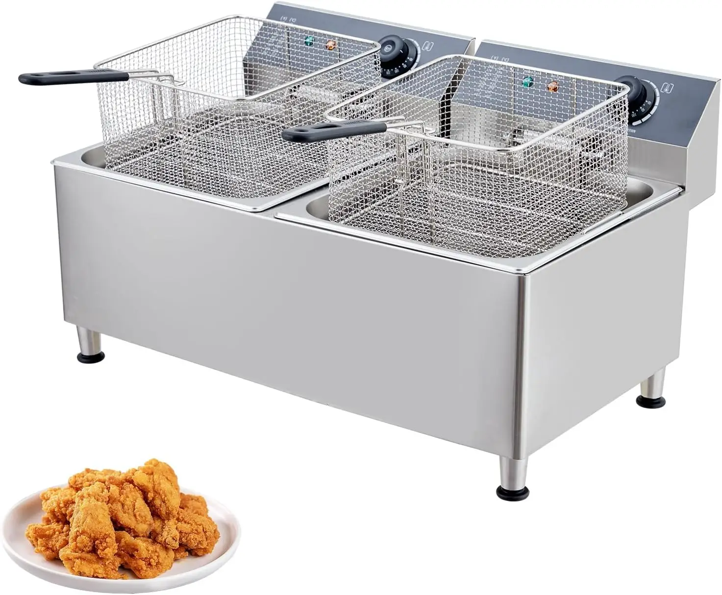 Deep Fryer Commercial - قلاية كهربائية تجارية بسعة 23.2 كوارت،