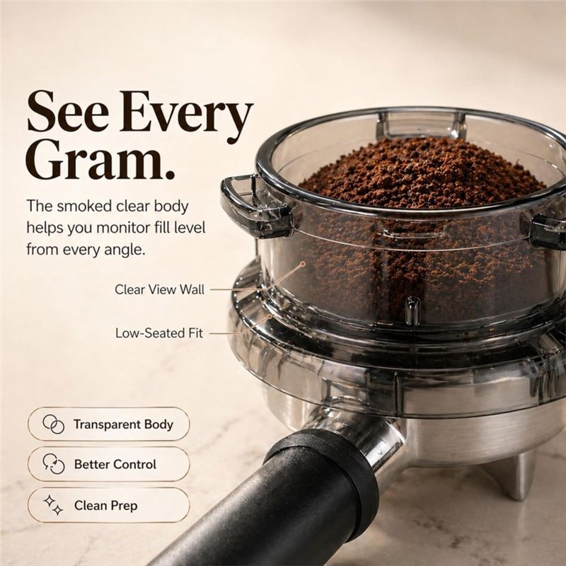 Breville Espresso Barista Touch - عرض ترويجي! قمع توزيع القهوة بقفل