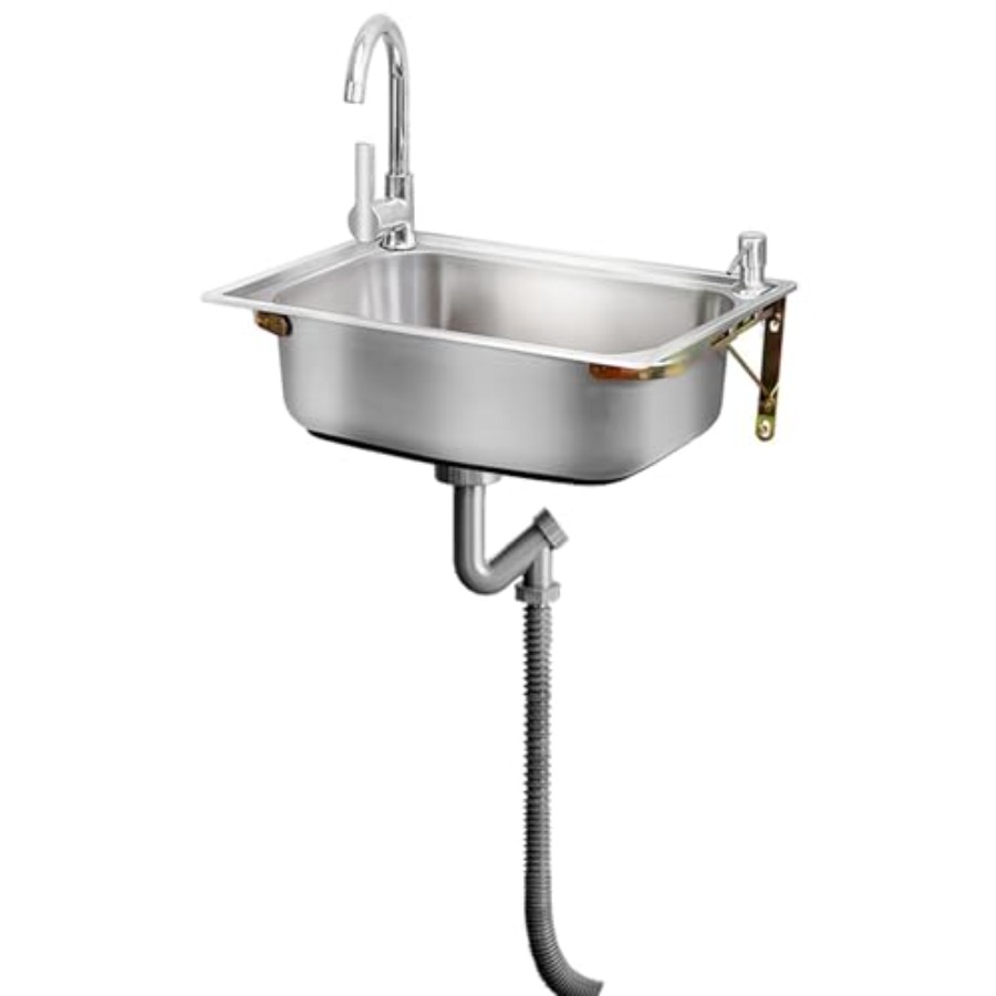 Commercial Kitchen Usa - محطة غسيل يدوي تجارية مثبتة على