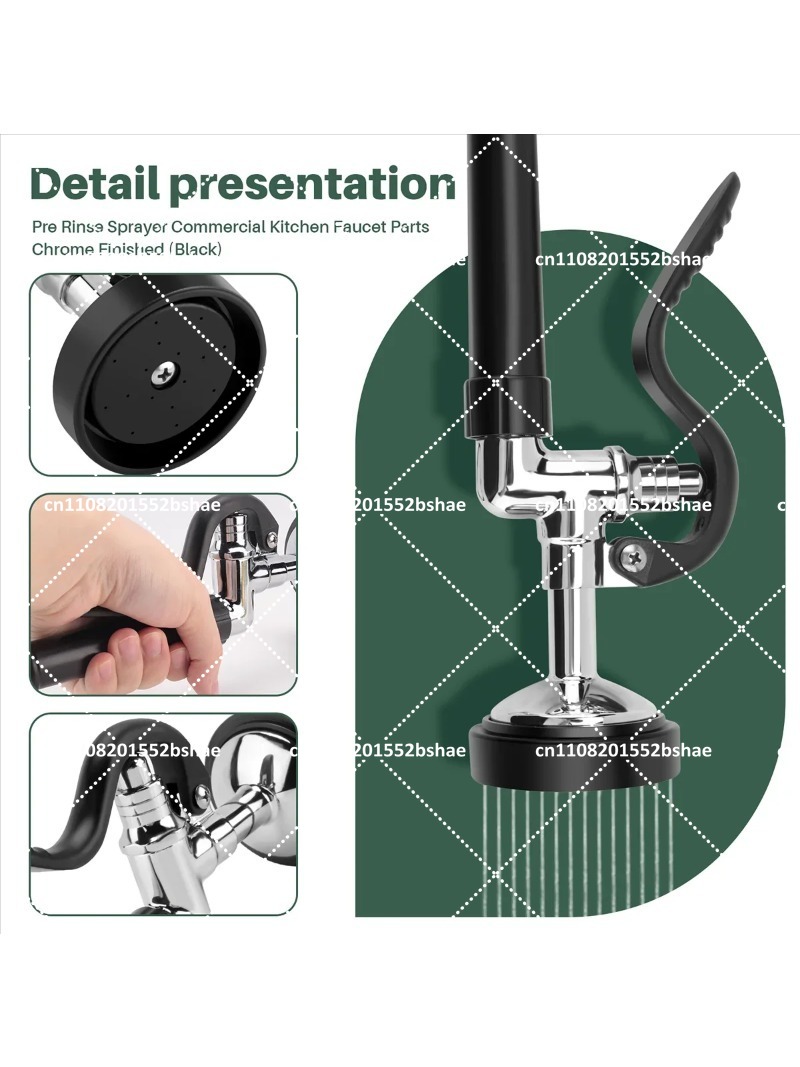قطع غيار صنبور رش ما قبل الشطف - مراجعة Commercial Kitchen Faucet وسعره