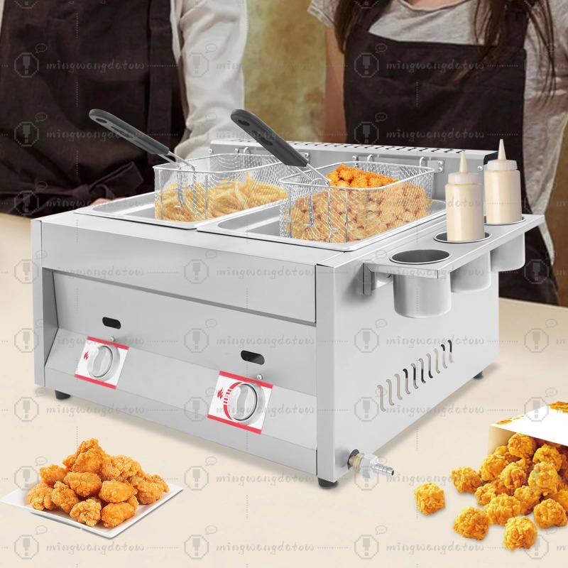 مقلاة غاز تجارية جديدة سعة 12  - مراجعة Deep Fryer Commercial وسعره
