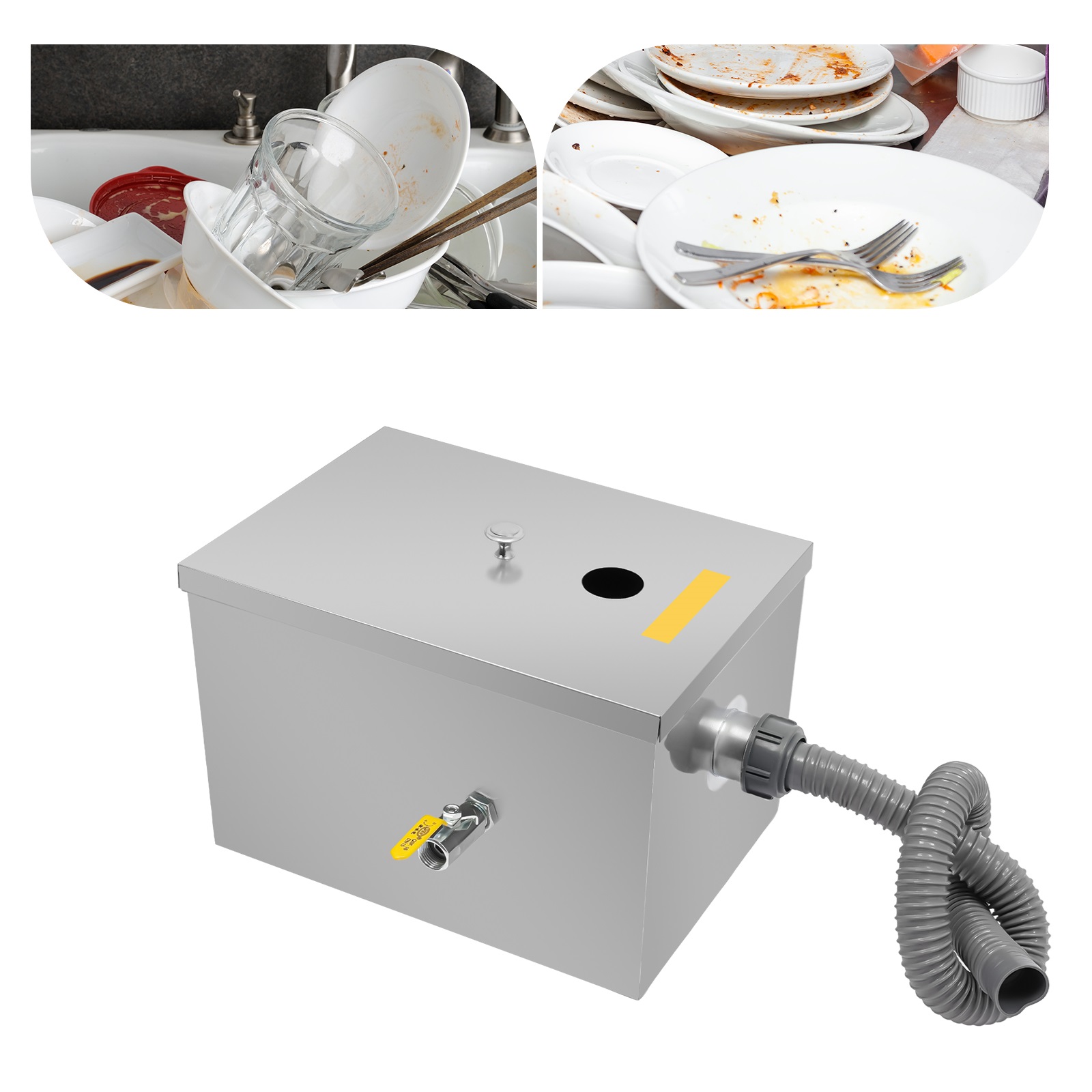 فاصل الزيت والماء من الفولاذ ا - مراجعة Commercial Kitchen Grease Trap وسعره