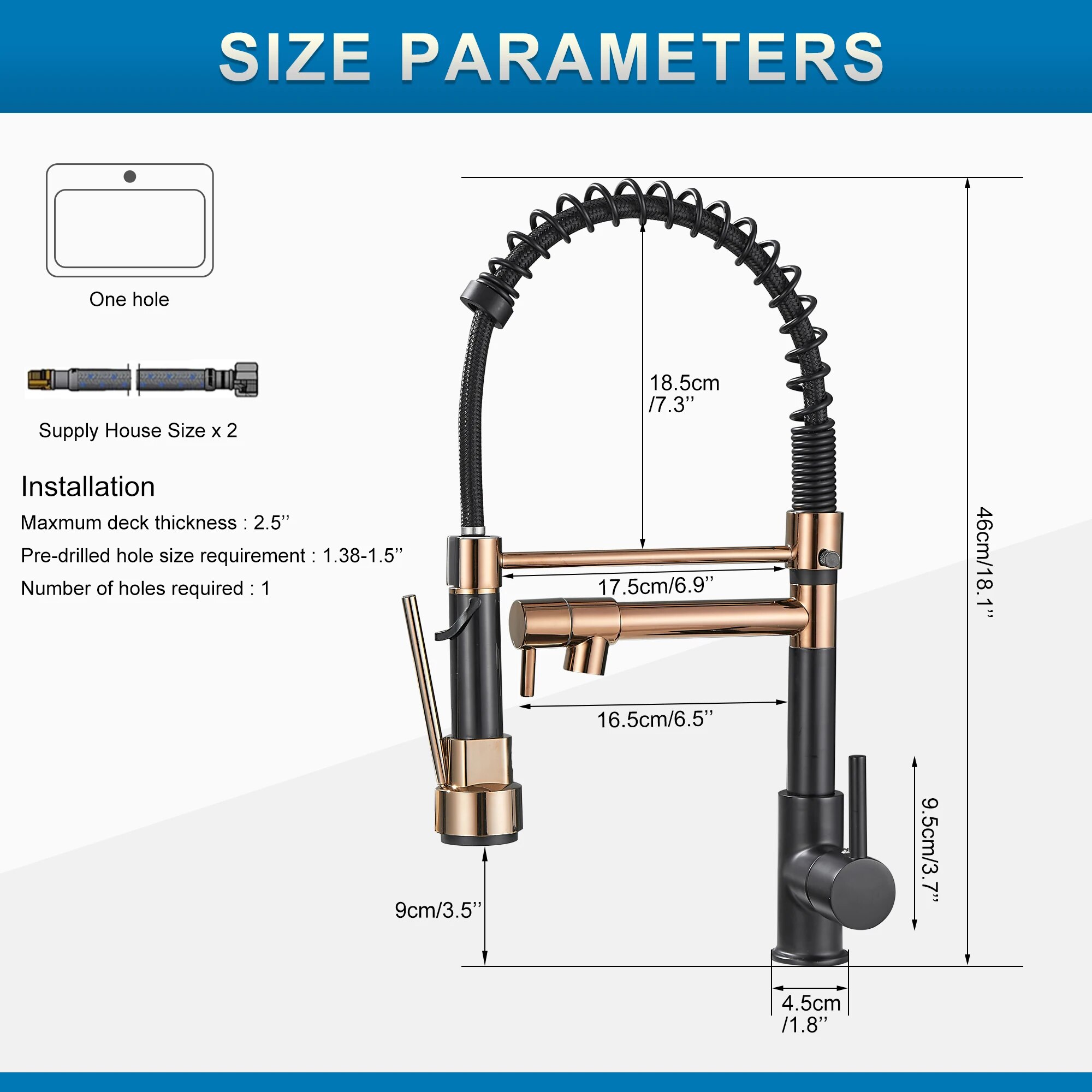 صنبور المطبخ مع بخاخ منسدل، صن - مراجعة Commercial Kitchen Faucet وسعره