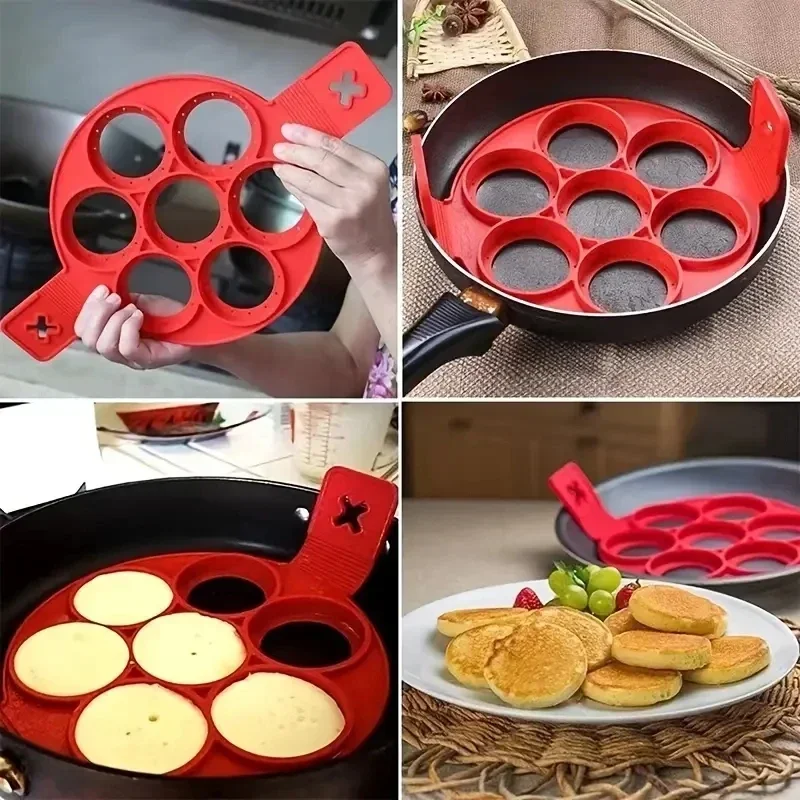 سيليكون 7 حفرة مقلاة دائرية ال - مراجعة Commercial Kitchen Pans وسعره