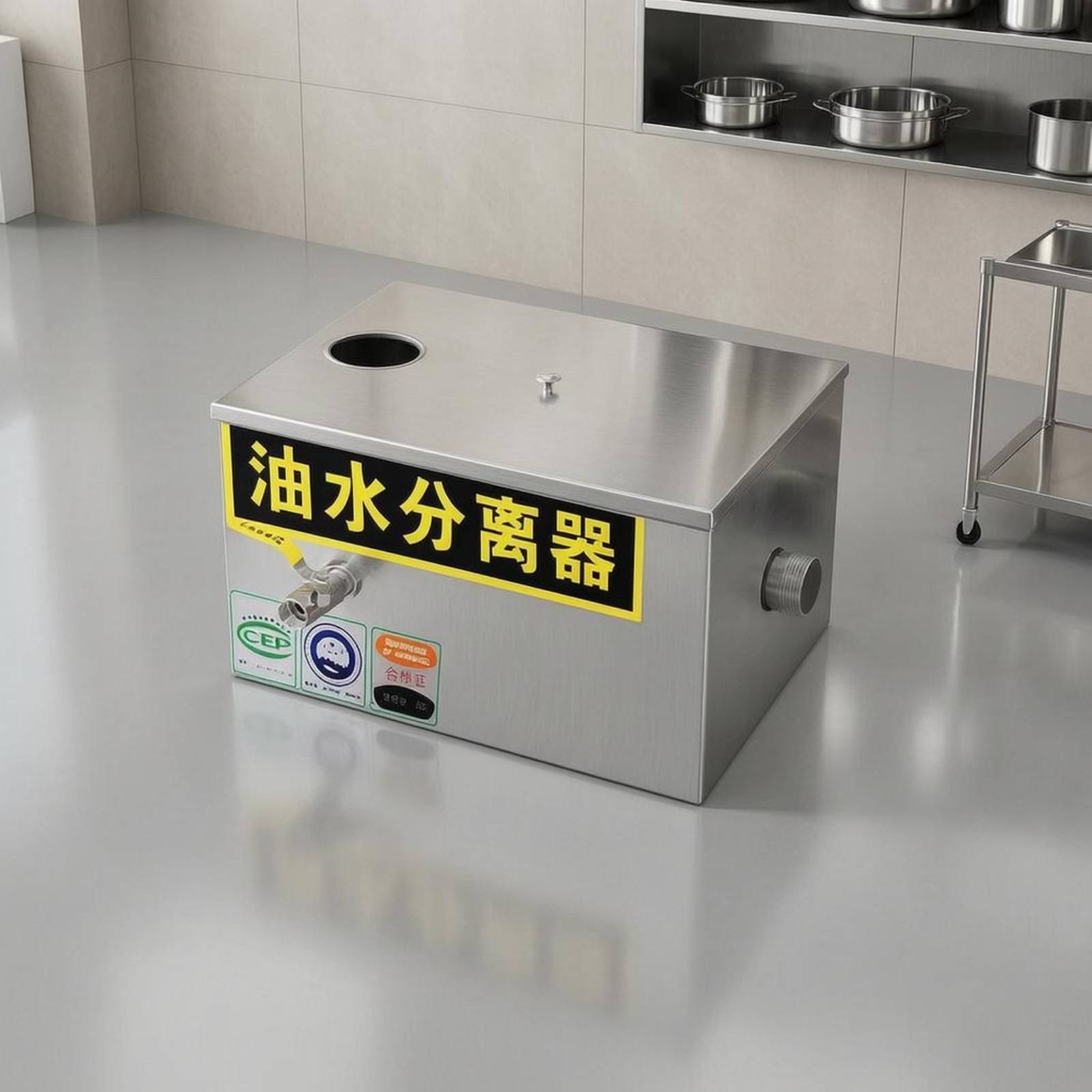 فاصل زيت وماء للمطابخ التجارية - مراجعة Commercial Kitchen Grease Interceptor وسعره